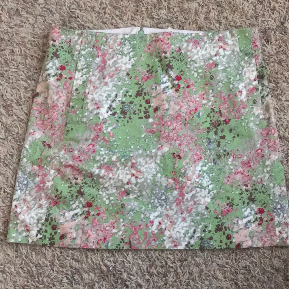 Beautiful jcrew skirt floral pink and green